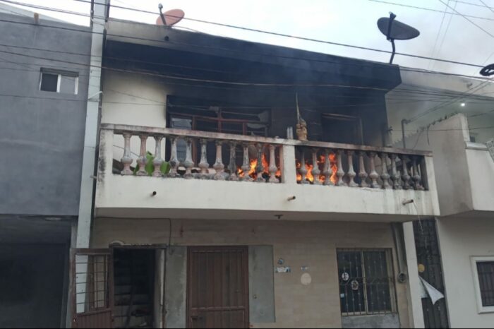 Se registra incendio en vivienda de la Colonia Independencia