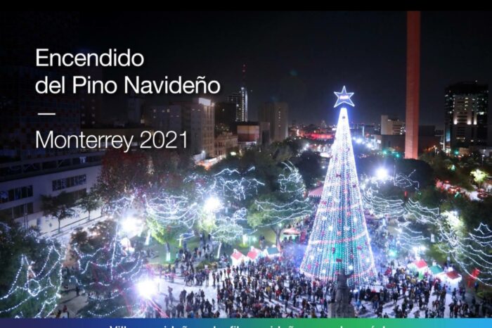Invita Monterrey a encendido del Pino Gigante el 5 de diciembre