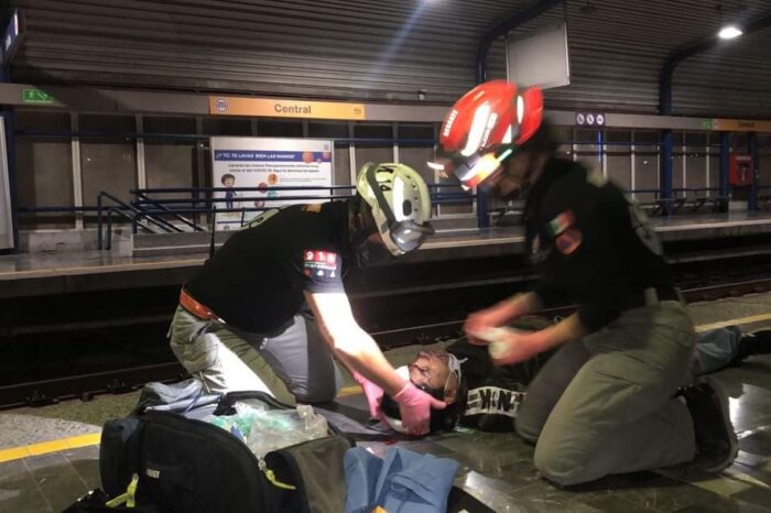 Hombre en aparente estado de ebriedad cae a vías del Metro