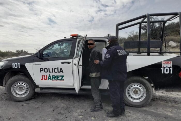 Detienen a dos personas por cometer delitos ambientales en la colonia Mirador de San Antonio, en Juárez, N.L.
