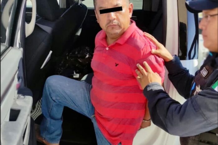 Policía de Juárez detiene a un sujeto por el delito de violencia familiar y amenazas, en la Colonia Mirador de San Antonio
