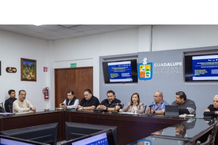 ALISTA MUNICIPIO DE GUADALUPE ESTUDIO EN PASO DEPRIMIDO DE AV. ELOY CAVAZOS