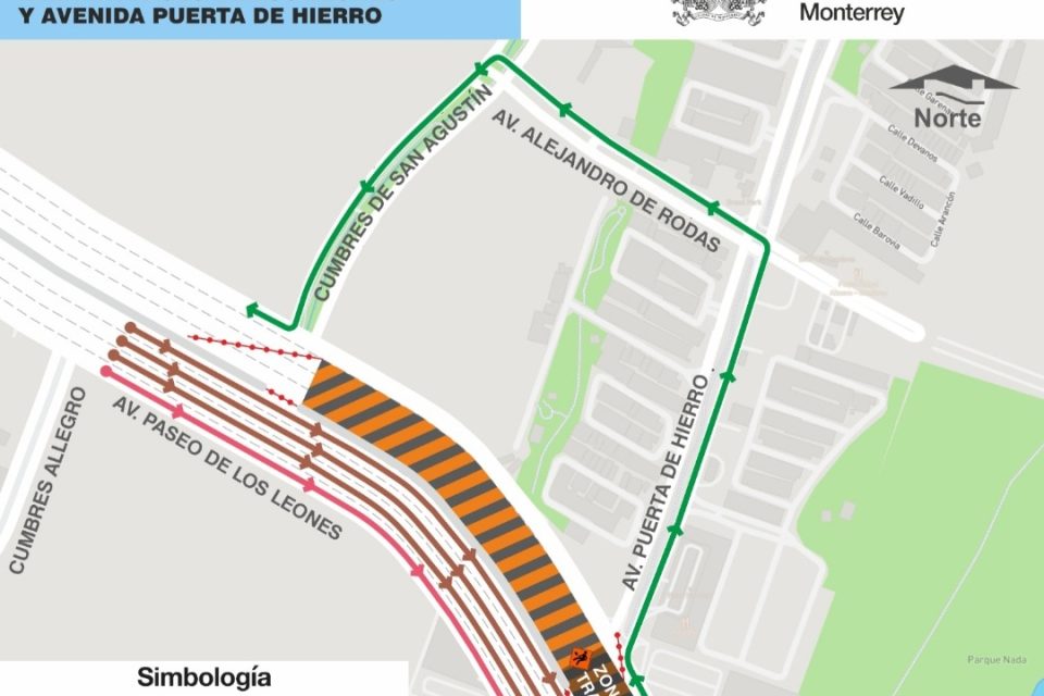 Ajusta Monterrey alternativas viales en Leones y Puerta de Hierro