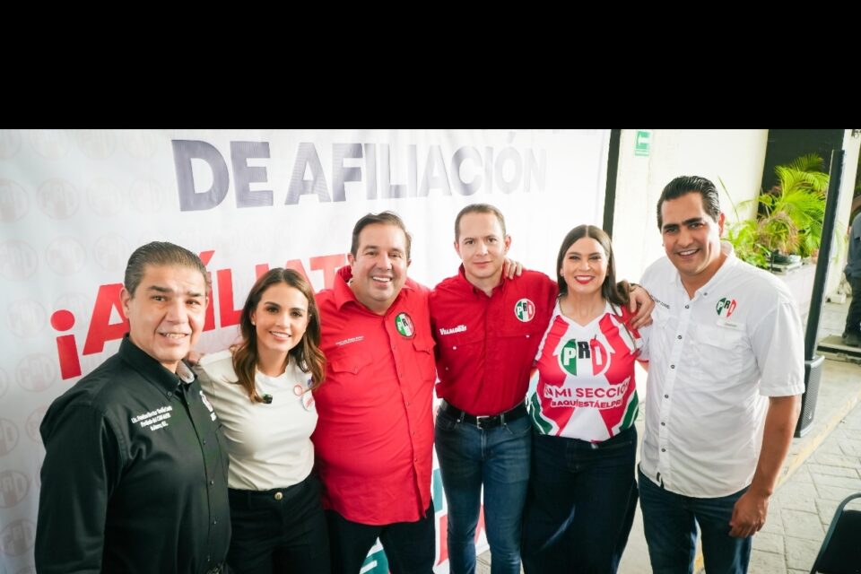 Reconoce Lorena de la Garza el liderazgo de militantes priistas en jornada de afiliación